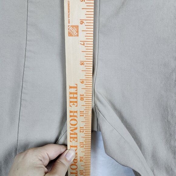 Chicos So Slimming Brigitte Ankle Pants Size 2 US 12 L Beige Pull On Flat Front - Picture 6 of 13